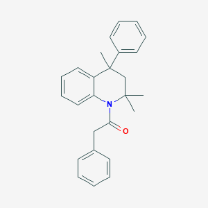 molecular formula C26H27NO B400956 2,2,4-Trimethyl-4-phenyl-1-(phenylacetyl)-1,2,3,4-tetrahydroquinoline CAS No. 300589-08-6