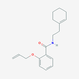 molecular formula C18H23NO2 B4009564 2-(allyloxy)-N-[2-(1-cyclohexen-1-yl)ethyl]benzamide 
