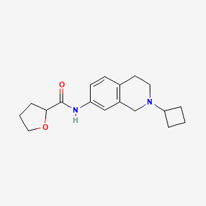 molecular formula C18H24N2O2 B4009609 N-(2-cyclobutyl-1,2,3,4-tetrahydro-7-isoquinolinyl)tetrahydro-2-furancarboxamide 