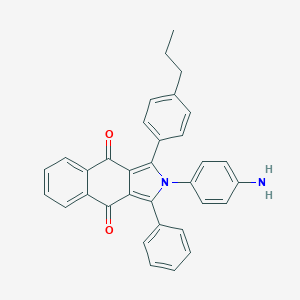 molecular formula C33H26N2O2 B400963 2-(4-aminophenyl)-1-phenyl-3-(4-propylphenyl)-2H-benzo[f]isoindole-4,9-dione CAS No. 300589-71-3