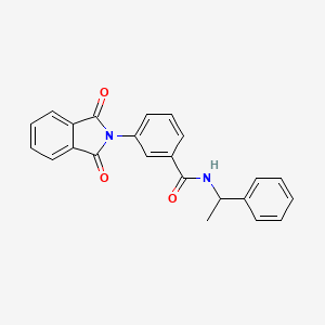 molecular formula C23H18N2O3 B4009705 3-(1,3-dioxo-1,3-dihydro-2H-isoindol-2-yl)-N-(1-phenylethyl)benzamide 