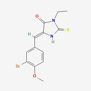 5-(3-bromo-4-methoxybenzylidene)-3-ethyl-2-thioxo-4-imidazolidinone