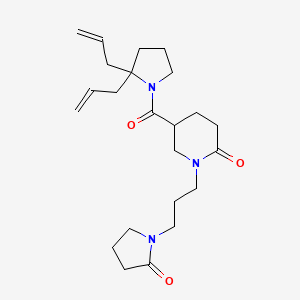 5-[(2,2-diallyl-1-pyrrolidinyl)carbonyl]-1-[3-(2-oxo-1-pyrrolidinyl)propyl]-2-piperidinone