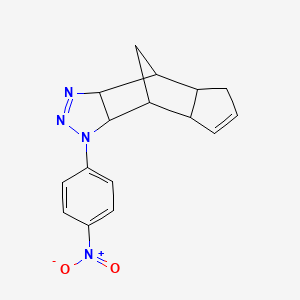 5-(4-nitrophenyl)-3,4,5-triazatetracyclo[5.5.1.0~2,6~.0~8,12~]trideca-3,9-diene