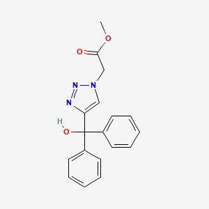 methyl {4-[hydroxy(diphenyl)methyl]-1H-1,2,3-triazol-1-yl}acetate