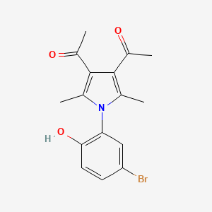 1,1'-[1-(5-bromo-2-hydroxyphenyl)-2,5-dimethyl-1H-pyrrole-3,4-diyl]diethanone