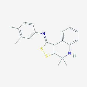 N-(3,4-dimethylphenyl)-4,4-dimethyl-5H-dithiolo[3,4-c]quinolin-1-imine