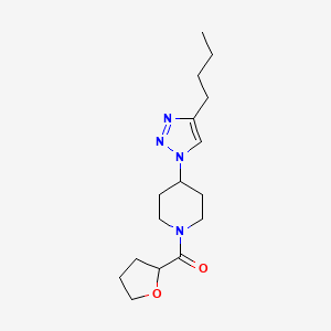 4-(4-butyl-1H-1,2,3-triazol-1-yl)-1-(tetrahydrofuran-2-ylcarbonyl)piperidine