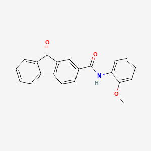 molecular formula C21H15NO3 B4009819 N-(2-methoxyphenyl)-9-oxo-9H-fluorene-2-carboxamide 