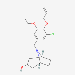 (3-endo)-8-[4-(allyloxy)-3-chloro-5-ethoxybenzyl]-8-azabicyclo[3.2.1]octan-3-ol