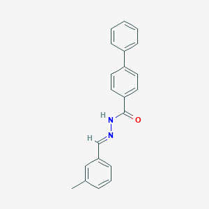 molecular formula C21H18N2O B400986 N'-(3-methylbenzylidene)-4-biphenylcarbohydrazide 