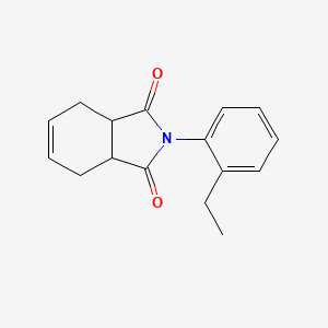 molecular formula C16H17NO2 B4009876 2-(2-ethylphenyl)-3a,4,7,7a-tetrahydro-1H-isoindole-1,3(2H)-dione 
