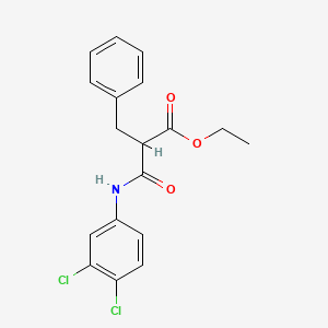 molecular formula C18H17Cl2NO3 B4009891 ethyl 2-benzyl-3-[(3,4-dichlorophenyl)amino]-3-oxopropanoate 