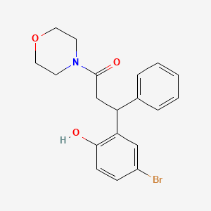 4-bromo-2-[3-(4-morpholinyl)-3-oxo-1-phenylpropyl]phenol