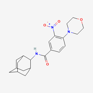 N-2-adamantyl-4-(4-morpholinyl)-3-nitrobenzamide