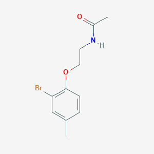 molecular formula C11H14BrNO2 B4009971 N-[2-(2-bromo-4-methylphenoxy)ethyl]acetamide 