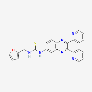 N-(2,3-di-2-pyridinyl-6-quinoxalinyl)-N'-(2-furylmethyl)thiourea