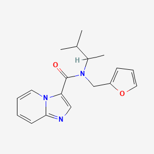 N-(1,2-dimethylpropyl)-N-(2-furylmethyl)imidazo[1,2-a]pyridine-3-carboxamide