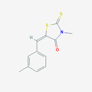 molecular formula C12H11NOS2 B401005 3-Methyl-5-(3-methyl-benzylidene)-2-thioxo-thiazolidin-4-one 