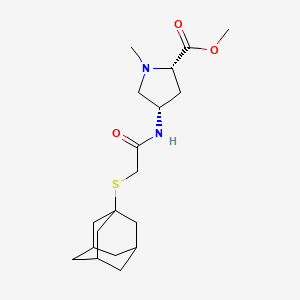 methyl (2S,4S)-4-{[(1-adamantylthio)acetyl]amino}-1-methylpyrrolidine-2-carboxylate