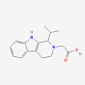 molecular formula C16H20N2O2 B4010054 (1-isopropyl-1,3,4,9-tetrahydro-2H-beta-carbolin-2-yl)acetic acid 