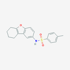 molecular formula C19H19NO3S B401006 4-methyl-N-(6,7,8,9-tetrahydrodibenzo[b,d]furan-2-yl)benzenesulfonamide 