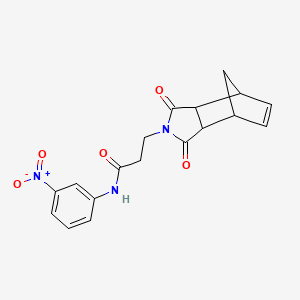 3-(3,5-dioxo-4-azatricyclo[5.2.1.0~2,6~]dec-8-en-4-yl)-N-(3-nitrophenyl)propanamide