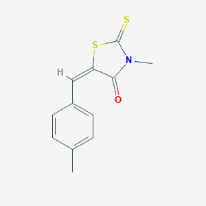 molecular formula C12H11NOS2 B401007 3-Methyl-5-(4-methyl-benzylidene)-2-thioxo-thiazolidin-4-one 