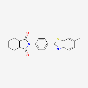 2-[4-(6-methyl-1,3-benzothiazol-2-yl)phenyl]hexahydro-1H-isoindole-1,3(2H)-dione