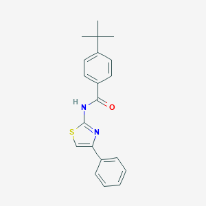 molecular formula C20H20N2OS B401009 4-tert-Butyl-N-(4-phenyl-thiazol-2-yl)-benzamide 