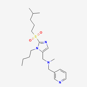 ({1-butyl-2-[(4-methylpentyl)sulfonyl]-1H-imidazol-5-yl}methyl)methyl(3-pyridinylmethyl)amine
