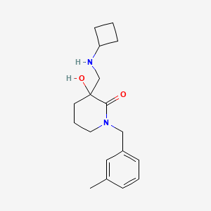 molecular formula C18H26N2O2 B4010093 3-[(cyclobutylamino)methyl]-3-hydroxy-1-(3-methylbenzyl)-2-piperidinone 
