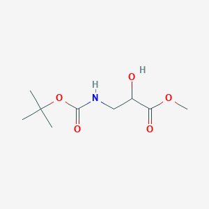 molecular formula C9H17NO5 B040101 Methyl N-Boc-3-amino-2-hydroxypropanoate CAS No. 113525-87-4