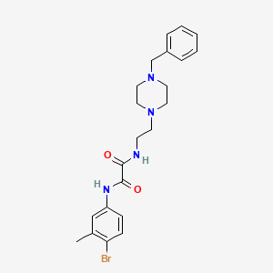 molecular formula C22H27BrN4O2 B4010165 N-[2-(4-benzyl-1-piperazinyl)ethyl]-N'-(4-bromo-3-methylphenyl)ethanediamide 