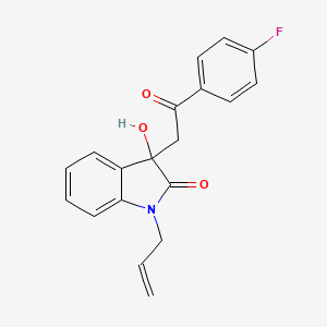 1-allyl-3-[2-(4-fluorophenyl)-2-oxoethyl]-3-hydroxy-1,3-dihydro-2H-indol-2-one