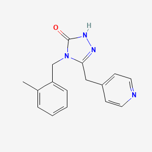 molecular formula C16H16N4O B4010198 4-(2-methylbenzyl)-5-(pyridin-4-ylmethyl)-2,4-dihydro-3H-1,2,4-triazol-3-one 