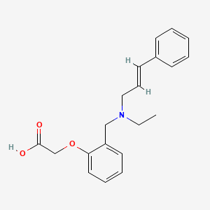 molecular formula C20H23NO3 B4010219 [2-({ethyl[(2E)-3-phenylprop-2-en-1-yl]amino}methyl)phenoxy]acetic acid 