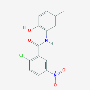 2-chloro-N-(2-hydroxy-5-methylphenyl)-5-nitrobenzamide