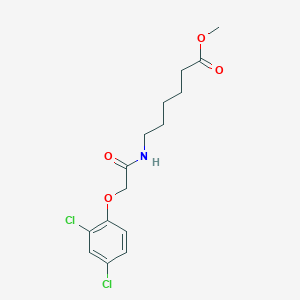 molecular formula C15H19Cl2NO4 B401024 Methyl 6-{[(2,4-dichlorophenoxy)acetyl]amino}hexanoate 