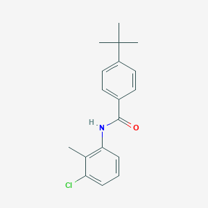 molecular formula C18H20ClNO B401026 4-tert-butyl-N-(3-chloro-2-methylphenyl)benzamide 