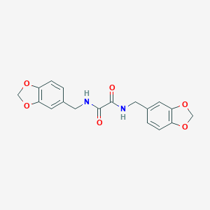 molecular formula C18H16N2O6 B401029 N,N'-bis(1,3-benzodioxol-5-ylmethyl)ethanediamide 