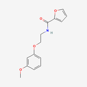 molecular formula C14H15NO4 B4010310 N-[2-(3-methoxyphenoxy)ethyl]-2-furamide 