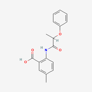5-methyl-2-[(2-phenoxypropanoyl)amino]benzoic acid