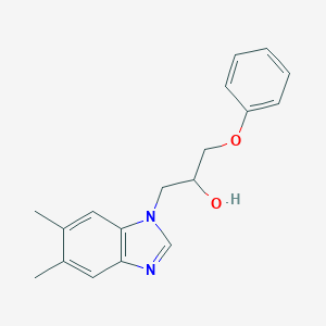 molecular formula C18H20N2O2 B401033 1-(5,6-Dimethylbenzimidazol-1-yl)-3-phenoxypropan-2-ol CAS No. 337499-95-3