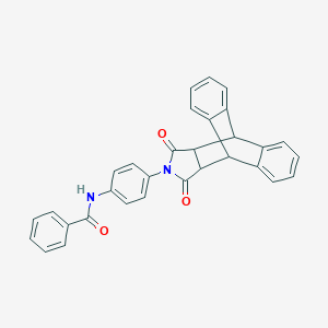 molecular formula C31H22N2O3 B401036 N-[4-(16,18-dioxo-17-azapentacyclo[6.6.5.0~2,7~.0~9,14~.0~15,19~]nonadeca-2,4,6,9,11,13-hexaen-17-yl)phenyl]benzamide 