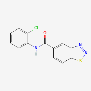 molecular formula C13H8ClN3OS B4010391 N-(2-chlorophenyl)-1,2,3-benzothiadiazole-5-carboxamide 