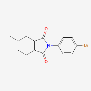 molecular formula C15H16BrNO2 B4010399 2-(4-bromophenyl)-5-methylhexahydro-1H-isoindole-1,3(2H)-dione 