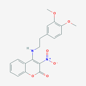 4-{[2-(3,4-dimethoxyphenyl)ethyl]amino}-3-nitro-2H-chromen-2-one