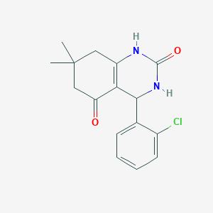 4-(2-chlorophenyl)-7,7-dimethyl-4,6,7,8-tetrahydroquinazoline-2,5(1H,3H)-dione