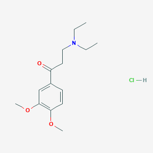 molecular formula C15H24ClNO3 B4010482 3-(diethylamino)-1-(3,4-dimethoxyphenyl)-1-propanone hydrochloride 